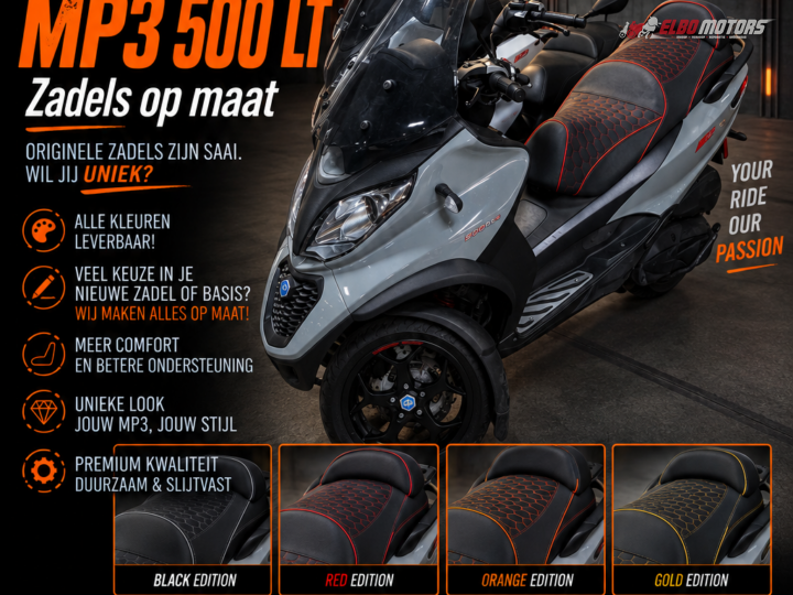 Piaggio Mp3 530 500 400 300 Zadelhoes Custom Zadel